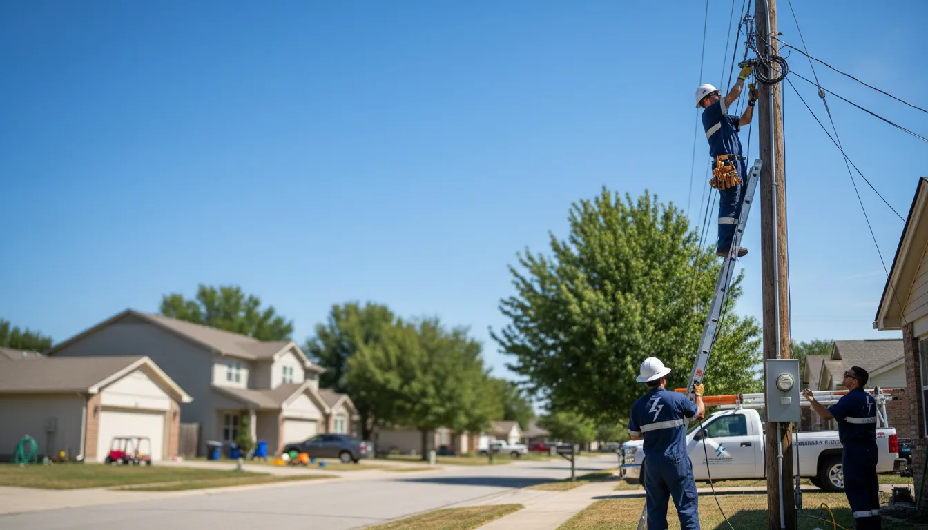 Residential electrician providing installation services in Monticello, ME